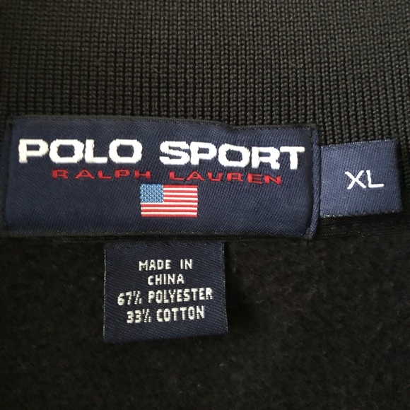 Vintage Ralph Lauren Polo Sport Men’s Varsity Basketball Warmup Black & Yellow - Picture 5 of 16